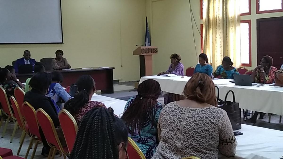 Female magistrates and lawyers in Kinshasa